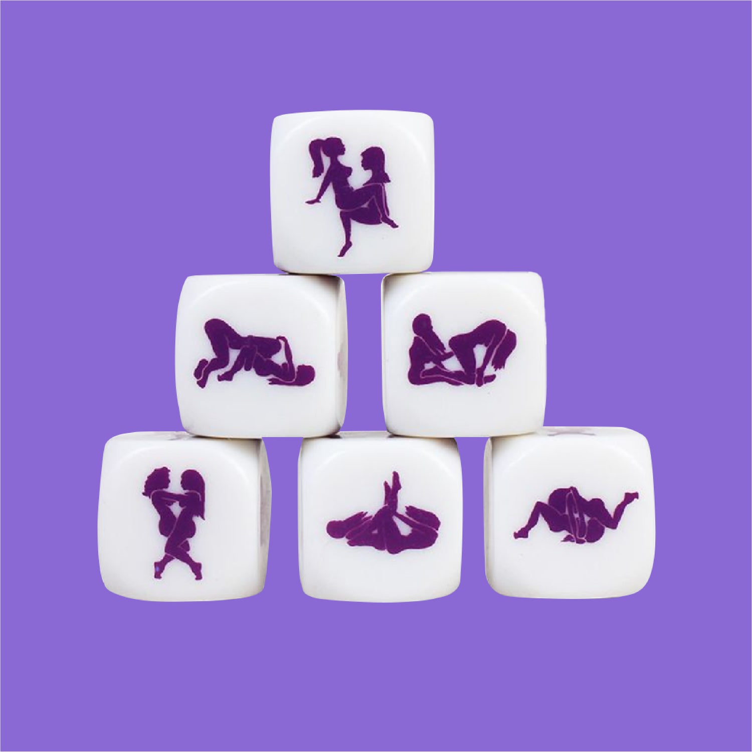 Jogo de Dados Kamasutra Lesbian 25mm – LojaCumplicidade